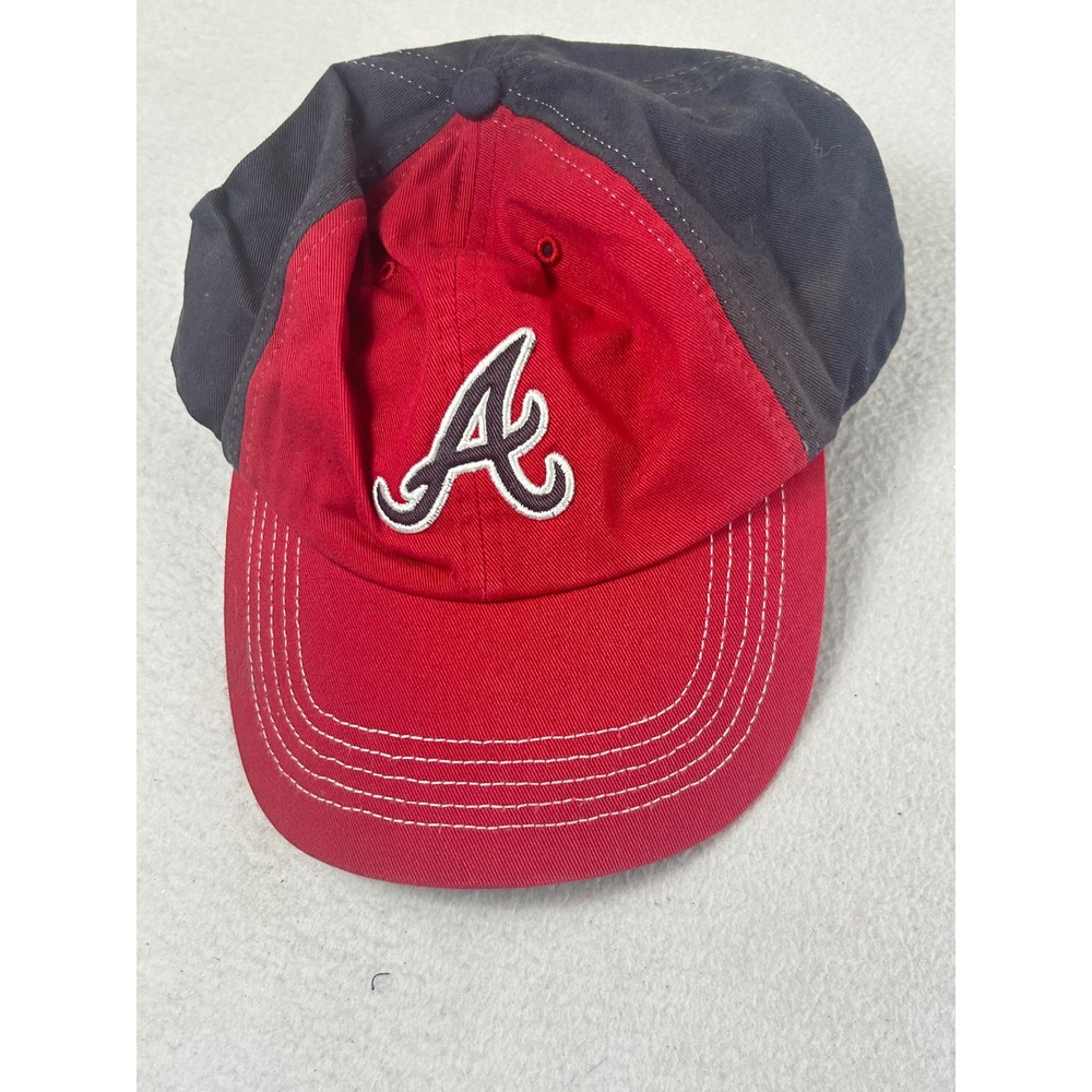 Fan Favorite Baseball Hat Kids OS Red Navy MLB Atlanta Braves Gameday